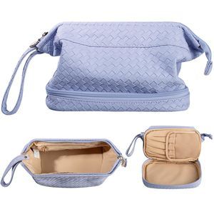 Large Makeup Bag For Women,travel Makeup Organizer With Brush Holder, Dopp Kit🐤